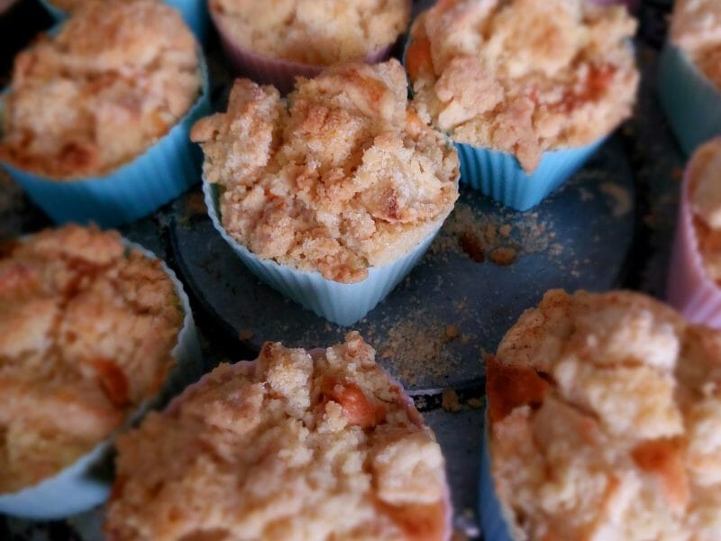 Cliquez pour zoomer ! Muffins aux pommes façon crumble Thermomix par julie-dung