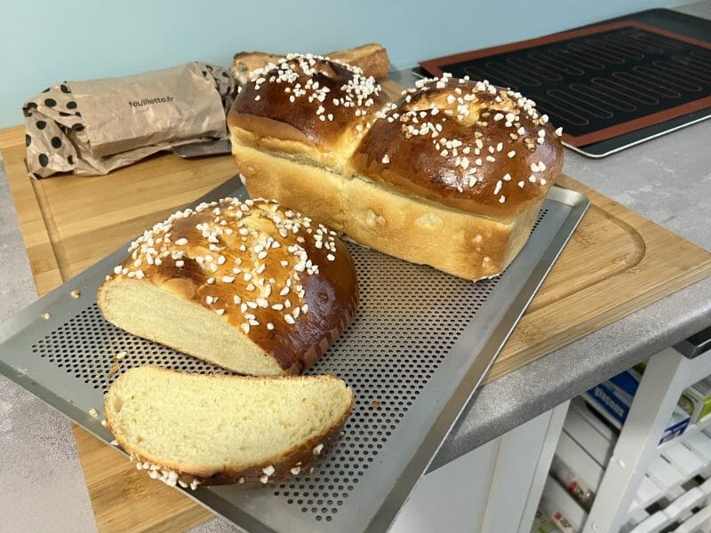 Cliquez pour zoomer ! Brioche moelleuse aux jaunes d’oeufs Thermomix par clin87