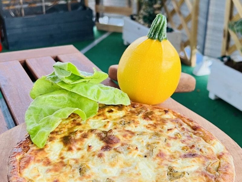 Cliquez pour zoomer ! Tarte courgette, jambon & chèvre Thermomix par clin87