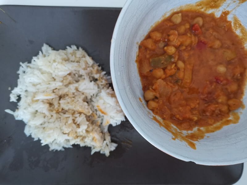 Cliquez pour zoomer ! Curry de pois chiches au lait de coco Thermomix par isalef