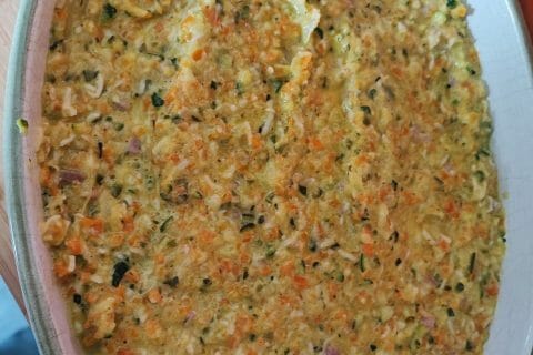 Cliquez pour zoomer ! Tarte courgettes et carottes Thermomix par cad