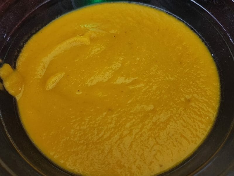Cliquez pour zoomer ! Velouté carottes et pommes, au lait de coco Thermomix par cad