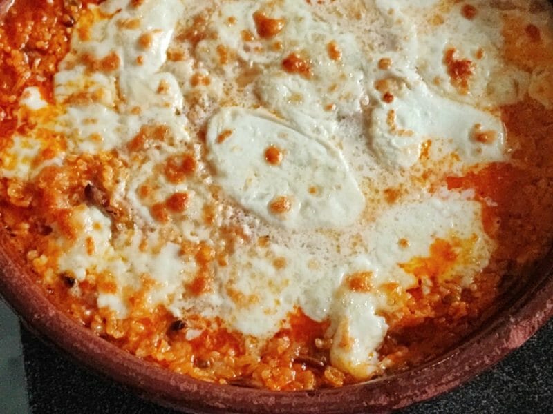 Cliquez pour zoomer ! Gratin de riz façon pizza Thermomix par cad