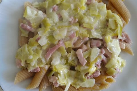 Cliquez pour zoomer ! Tagliatelles à la crème de poireaux Thermomix par misslapi