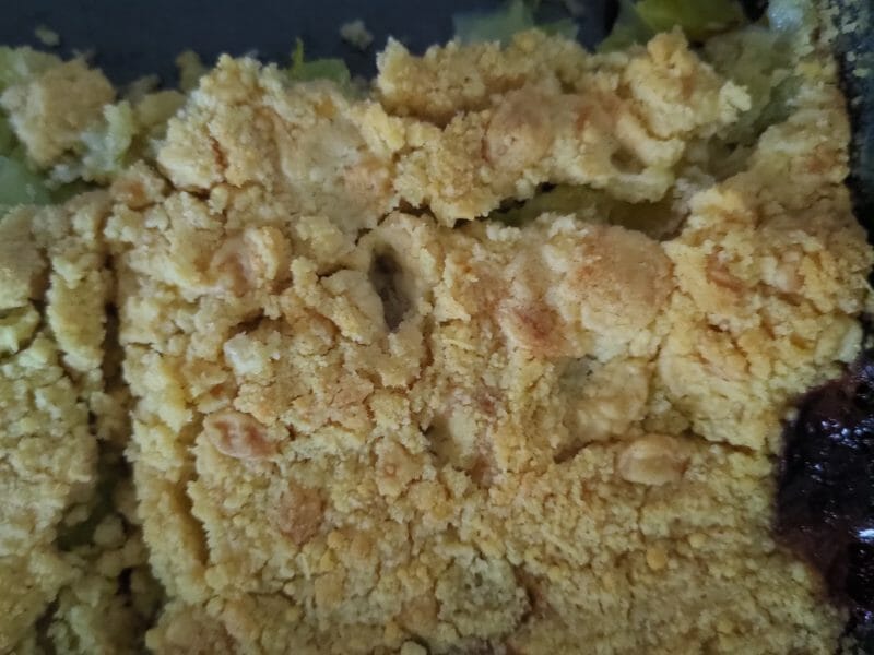 Cliquez pour zoomer ! Crumble de saumon et poireaux Thermomix par misslapi