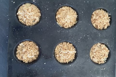 Cliquez pour zoomer ! Muffins aux mûres façon crumble Thermomix par baleineblue