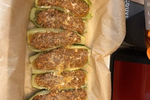 Cliquez pour zoomer ! Courgettes farcies à la viande hachée Thermomix par taliag