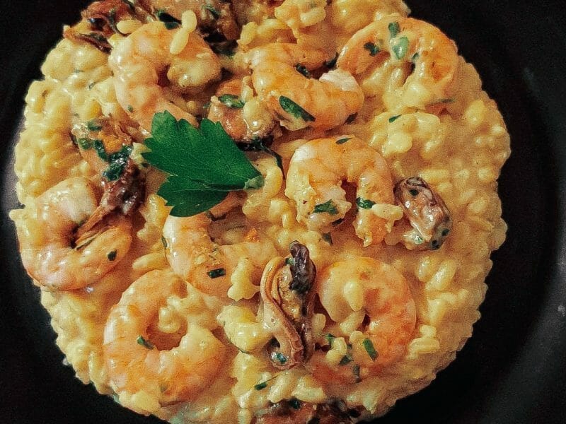 Cliquez pour zoomer ! Risotto crevettes et curry Thermomix par marisa92