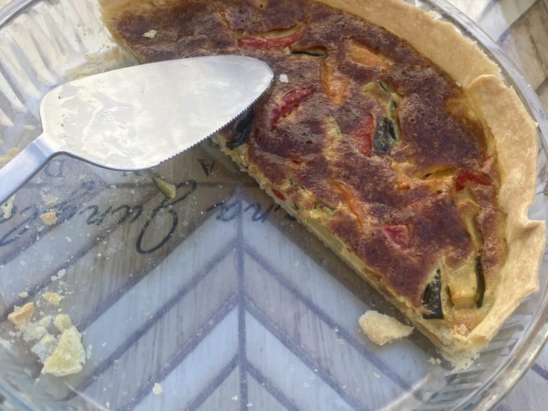 Cliquez pour zoomer ! Quiche poivrons et courgettes Thermomix par Maggy