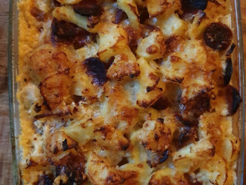 Cliquez pour zoomer ! Gratin de pommes de terre au chorizo Thermomix par Cindy Dub