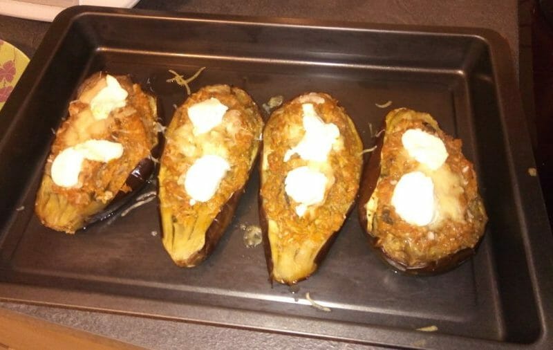 Cliquez pour zoomer ! Aubergines farcies au thon Thermomix par Blandine88