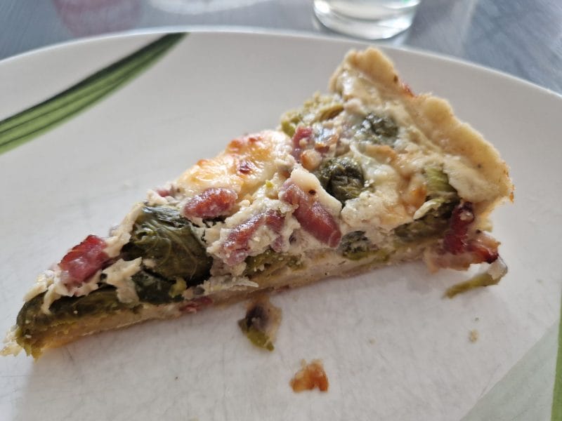 Cliquez pour zoomer ! Quiche aux choux de Bruxelles et lardons Thermomix par annabelle