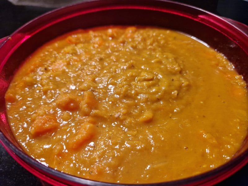Cliquez pour zoomer ! Dhal de patate douce et de lentilles corail Thermomix par annabelle