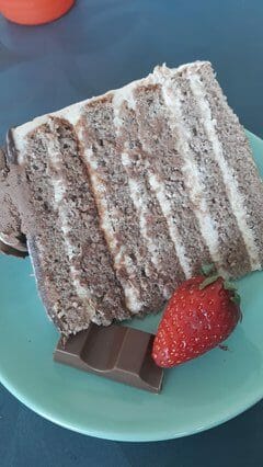 Cliquez pour zoomer ! Layer cake Kinder Bueno Thermomix par cecilou26
