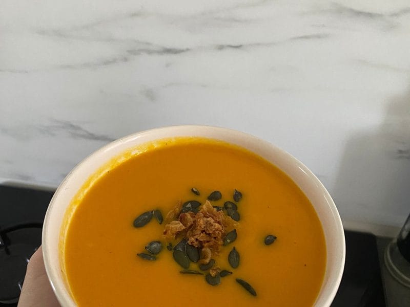Cliquez pour zoomer ! Velouté de patates douces et carottes Thermomix par Une.gourmandee