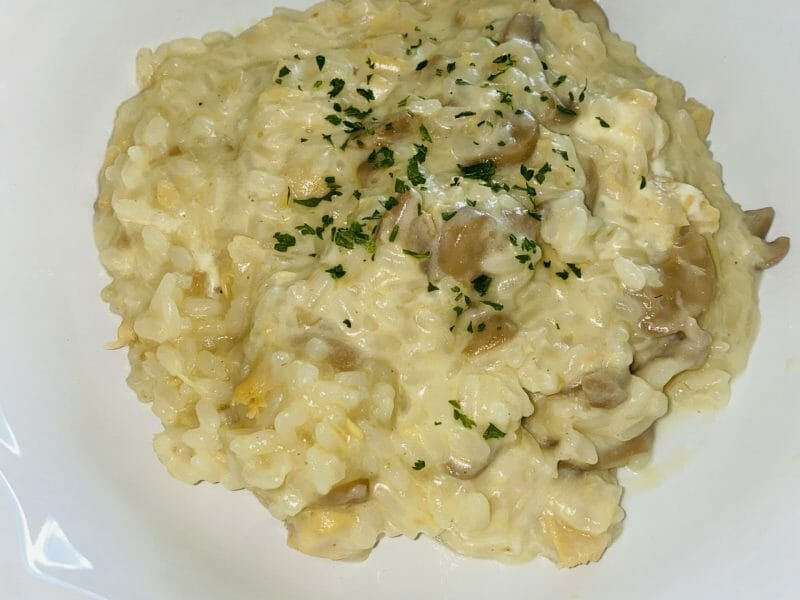 Cliquez pour zoomer ! Risotto poulet et champignons Thermomix par Une.gourmandee
