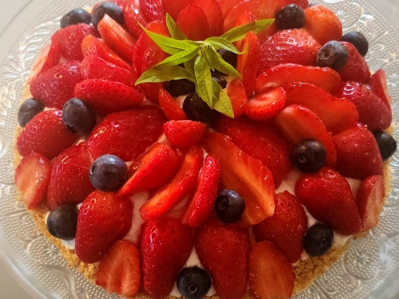 Cliquez pour zoomer ! Tarte aux fraises sans cuisson Thermomix par fleur_de_courgette