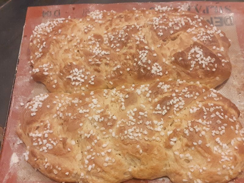 Cliquez pour zoomer ! Brioche tressée à la mie filante Thermomix par Amelaïe