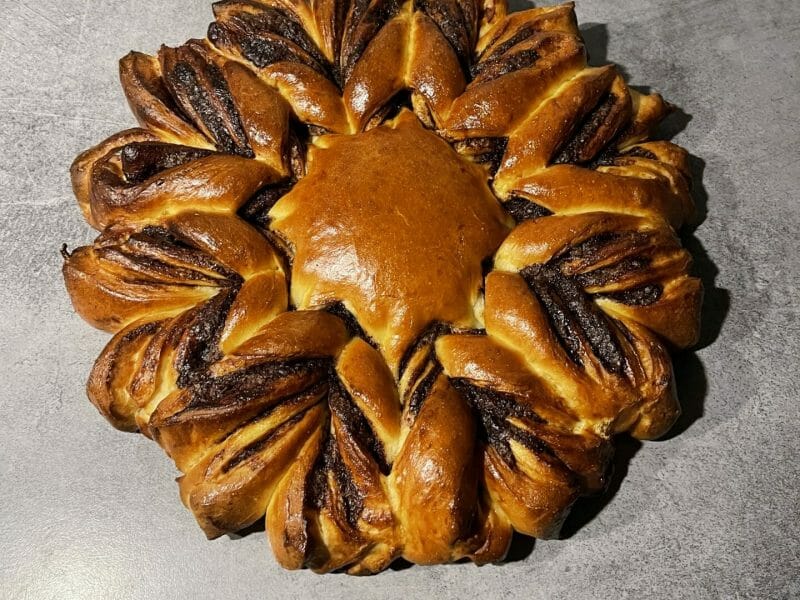 Cliquez pour zoomer ! Brioche étoilée au Nutella Thermomix par alinemlr