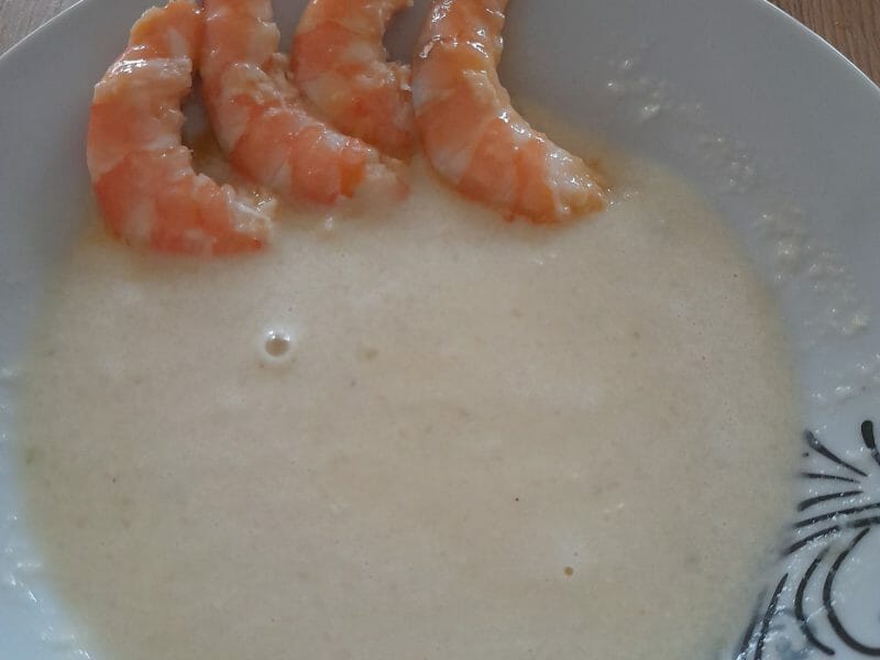 Cliquez pour zoomer ! Soupe de concombre et crevettes marinées au citron Thermomix par maelle_5