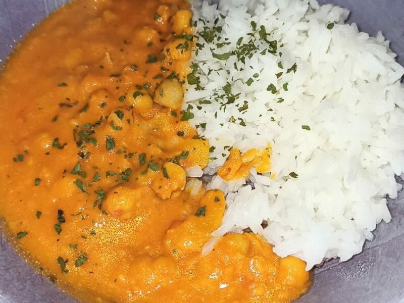 Cliquez pour zoomer ! Curry de pois chiches au lait de coco Thermomix par gaudillon