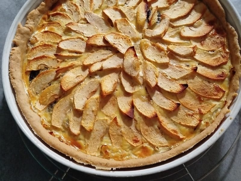 Cliquez pour zoomer ! Tarte au boudin noir et aux pommes Thermomix par ridvan