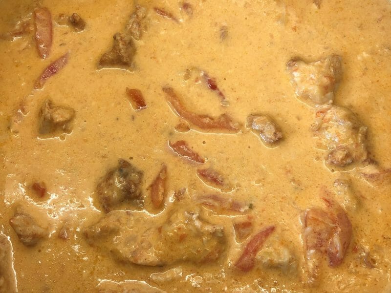 Cliquez pour zoomer ! Poulet à la crème de poivrons Thermomix par moonmain