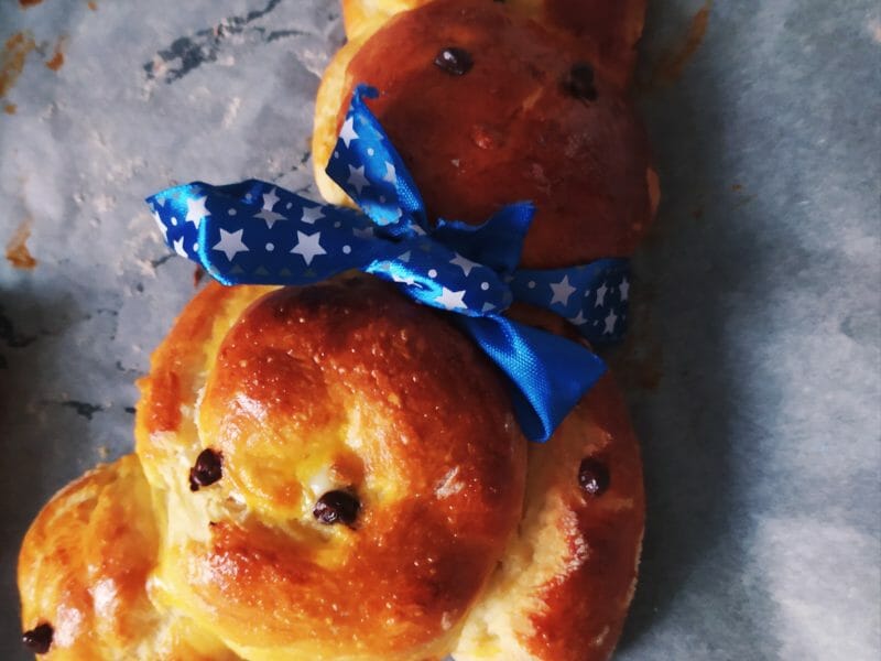 Cliquez pour zoomer ! Brioches lapin de Pâques Thermomix par camillia67