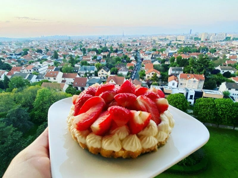 Cliquez pour zoomer ! Tarte aux fraises sans cuisson Thermomix par Meriem