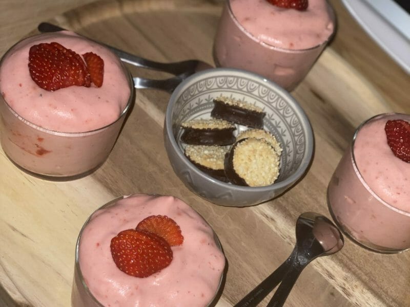 Cliquez pour zoomer ! Mousse de fraises Thermomix par Meriem