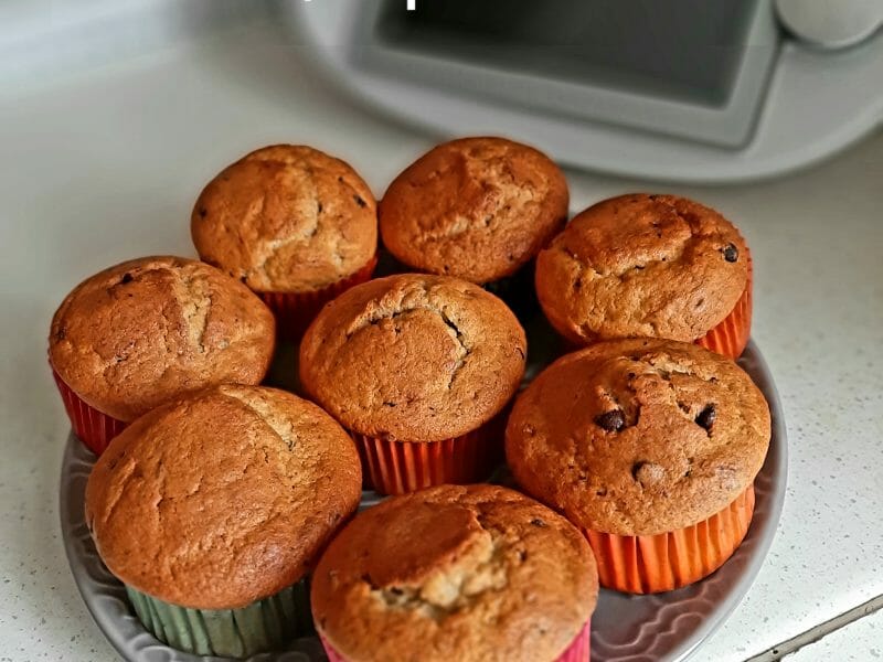 Cliquez pour zoomer ! Muffins à la banane Thermomix par TataNini