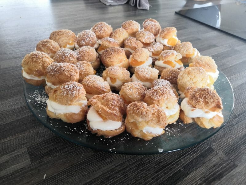 Cliquez pour zoomer ! Choux craquelin fraises chantilly Thermomix par cocomika31190@hotmail_fr