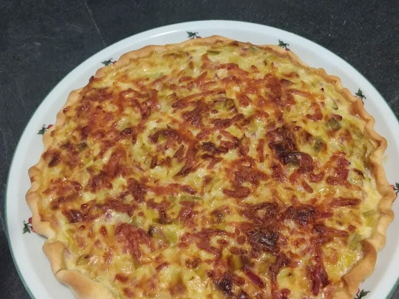 Cliquez pour zoomer ! Tarte aux poireaux Thermomix par cathou56