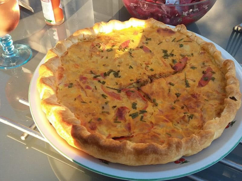 Cliquez pour zoomer ! Tarte au thon, tomate et moutarde Thermomix par cathou56