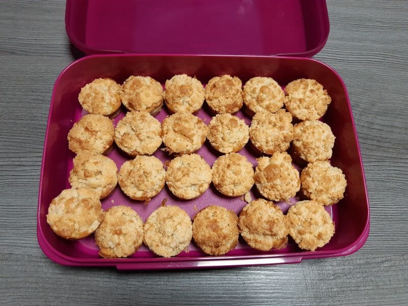 Cliquez pour zoomer ! Muffins aux pommes façon crumble Thermomix par gwendoline_81