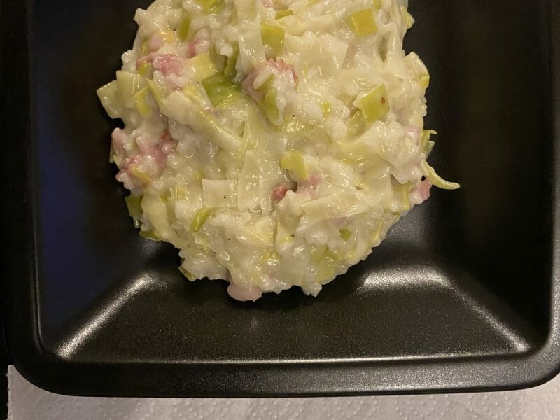 Cliquez pour zoomer ! Risotto poireaux et lardons Thermomix par rox82
