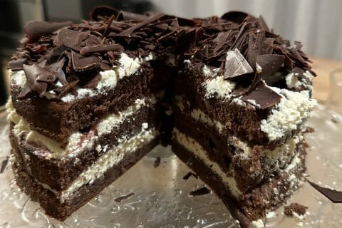 Cliquez pour zoomer ! Bûche forêt noire Thermomix par Émilie 🌸