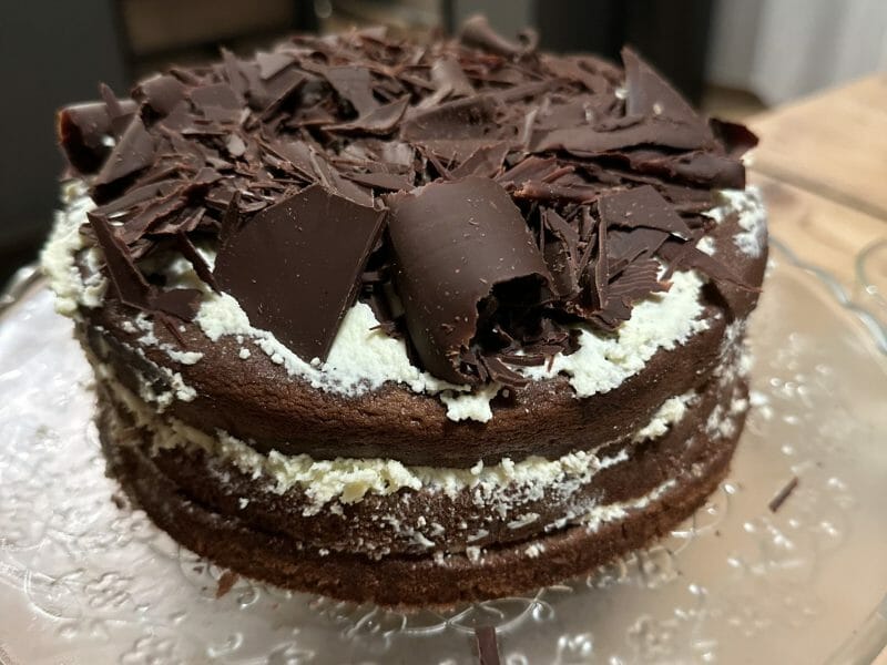 Cliquez pour zoomer ! Bûche forêt noire Thermomix par Émilie 🌸