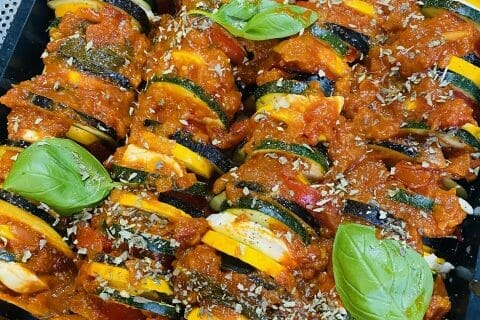 Cliquez pour zoomer ! Tian de légumes et mozzarella Thermomix par laouada