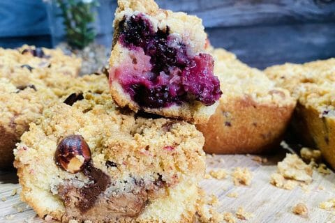 Cliquez pour zoomer ! Crumb cake framboises Thermomix par laouada