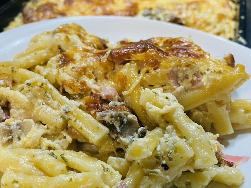 Cliquez pour zoomer ! Gratin de fusilli au jambon Thermomix par laouada