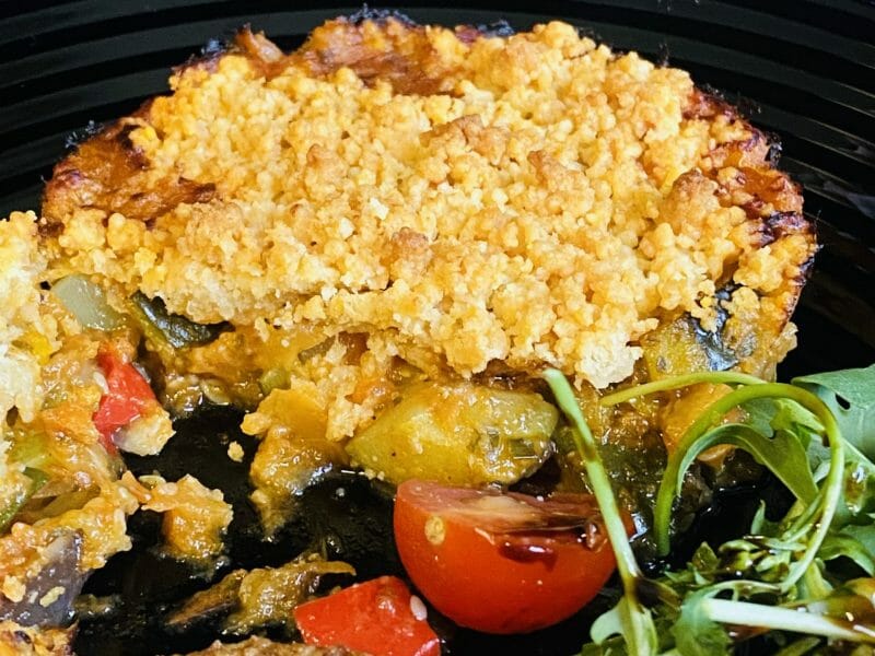 Cliquez pour zoomer ! Crumble aux légumes provençaux Thermomix par laouada