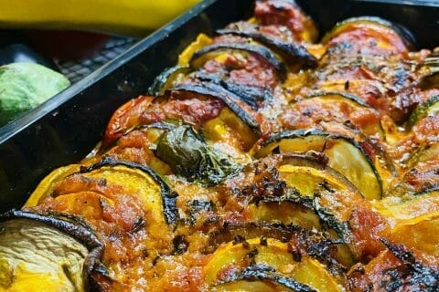 Cliquez pour zoomer ! Tian de légumes et mozzarella Thermomix par laouada