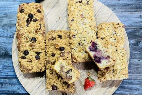 Cliquez pour zoomer ! Crumb cake framboises Thermomix par laouada