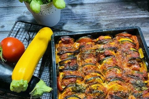 Cliquez pour zoomer ! Tian de légumes et mozzarella Thermomix par laouada