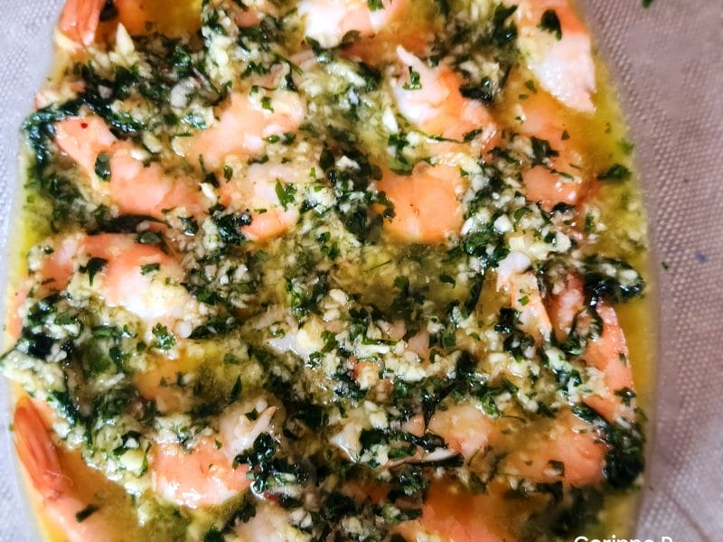 Cliquez pour zoomer ! Crevettes à l’ail Thermomix par Cofike