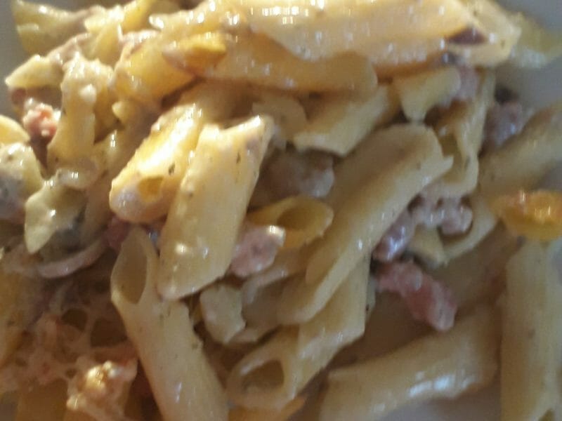 Cliquez pour zoomer ! Gratin de pennes aux champignons Thermomix par loriane_2