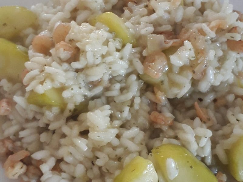 Cliquez pour zoomer ! Risotto courgettes et crevettes Thermomix par loriane_2