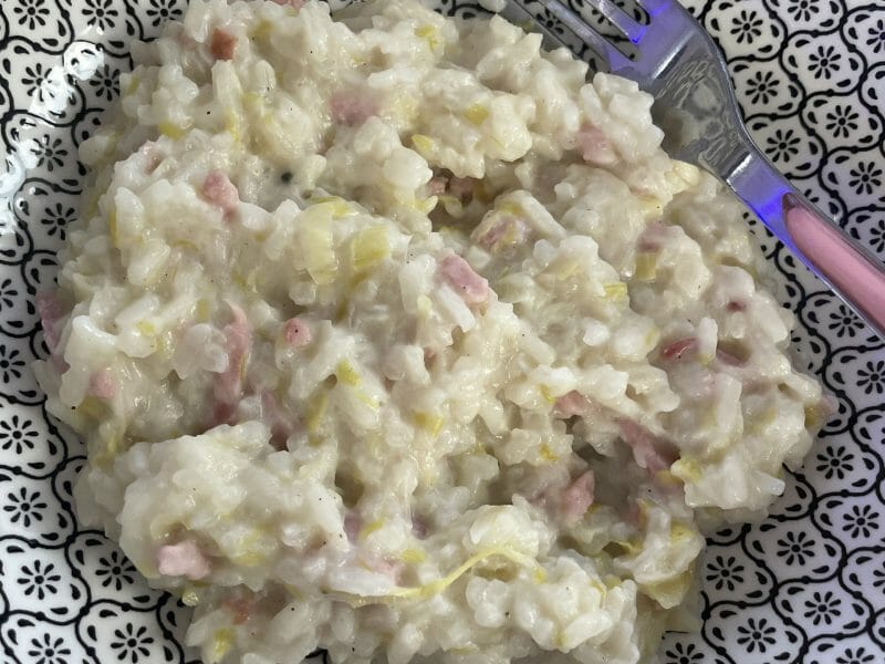 Cliquez pour zoomer ! Risotto poireaux et lardons Thermomix par lyly_11