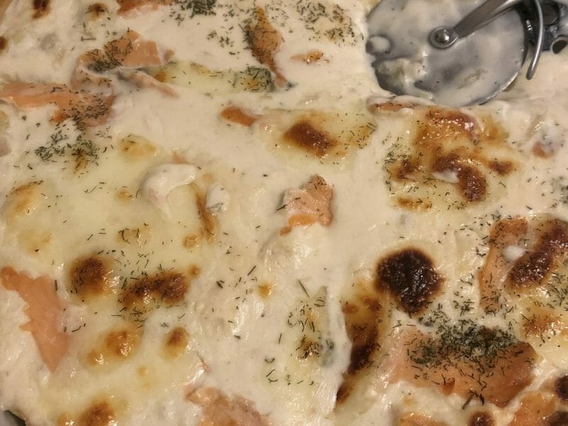 Cliquez pour zoomer ! Pizza au saumon et sauce kiri Thermomix par chrystelle_5
